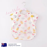 Baby Kid Bib Apron Smock Waterproof Short Long Sleeve Art Feeding Painting