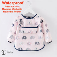Baby Bib Feeding Smock Art Apron Painting Waterproof long sleeve
