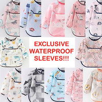 Baby Bib Feeding Smock Art Apron Painting Waterproof long sleeve