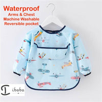 Baby Bib Feeding Smock Art Apron Painting Waterproof long sleeve