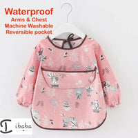 Baby Bib Feeding Smock Art Apron Painting Waterproof long sleeve
