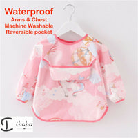 Baby Bib Feeding Smock Art Apron Painting Waterproof long sleeve