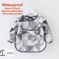 Baby Bib Feeding Smock Art Apron Painting Waterproof long sleeve