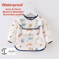 Baby Bib Feeding Smock Art Apron Painting Waterproof long sleeve