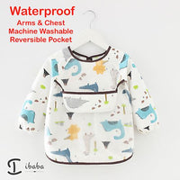 Baby Bib Feeding Smock Art Apron Painting Waterproof long sleeve