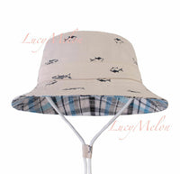 kids bucket hat children denim cotton beach outdoor girls boys sun protection