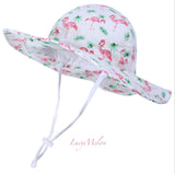 kids bucket hat children denim cotton beach outdoor girls boys sun protection