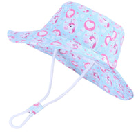 kids bucket hat children denim cotton beach outdoor girls boys sun protection