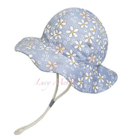 kids bucket hat children denim cotton beach outdoor girls boys sun protection