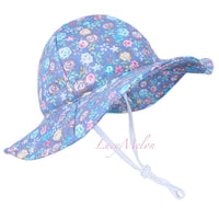 kids bucket hat children denim cotton beach outdoor girls boys sun protection