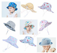 kids bucket hat children denim cotton beach outdoor girls boys sun protection