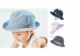 kids bucket hat children denim cotton beach outdoor girls boys sun protection