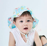 kids bucket hat children denim cotton beach outdoor girls boys sun protection