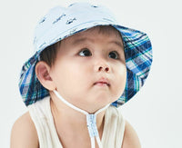 kids bucket hat children denim cotton beach outdoor girls boys sun protection