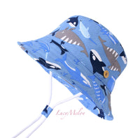 kids bucket hat children denim cotton beach outdoor girls boys sun protection