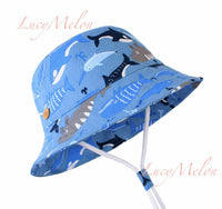 kids bucket hat children denim cotton beach outdoor girls boys sun protection