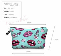 Makeup Bag Travel Cosmetic bag pouch wallet clutch toiletry bag pencil case sml