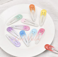 Glitter gel hair clips clip for girls