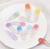 Glitter gel hair clips clip for girls