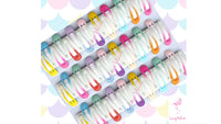 Glitter gel hair clips clip for girls