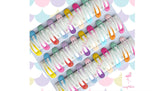 Glitter gel hair clips clip for girls