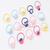 Girls hairbands clips toddler hair ties pigtails pink pony tail hairbands kids