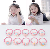 Girls hairbands clips toddler hair ties pigtails pink pony tail hairbands kids