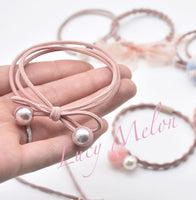 Hairbands ties Rope Elastic Scrunchies Girls Accessories black pink hair bands