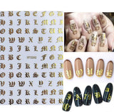 Nail Art Stickers Luxury decals manicure xmas christmas Butterfly diamante look