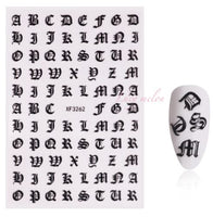 Nail Art Stickers Luxury decals manicure xmas christmas Butterfly diamante look