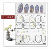 Nail Art Stickers Luxury decals manicure xmas christmas Butterfly diamante look