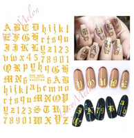 Nail Art Stickers Luxury decals manicure xmas christmas Butterfly diamante look
