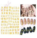 Nail Art Stickers Luxury decals manicure xmas christmas Butterfly diamante look