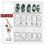Nail Art Stickers Luxury decals manicure xmas christmas Butterfly diamante look