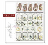 Nail Art Stickers Luxury decals manicure xmas christmas Butterfly diamante look
