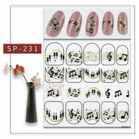 Nail Art Stickers Luxury decals manicure xmas christmas Butterfly diamante look