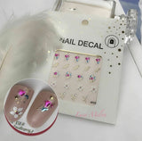 Nail Art Stickers Luxury decals manicure xmas christmas Butterfly diamante look