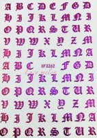 Nail Art Stickers Luxury decals manicure xmas christmas Butterfly diamante look