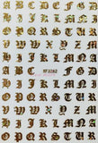 Nail Art Stickers Luxury decals manicure xmas christmas Butterfly diamante look