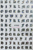 Nail Art Stickers Luxury decals manicure xmas christmas Butterfly diamante look