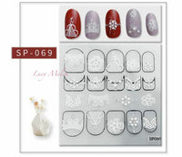 Nail Art Stickers Luxury decals manicure xmas christmas Butterfly diamante look