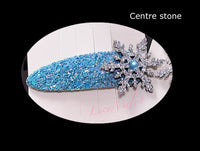 Frozen Elsa Women Girl Kids Crystal Snow Flake Anna Costume Hair clip hair band