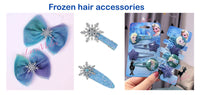 Frozen Elsa Women Girl Kids Crystal Snow Flake Anna Costume Hair clip hair band
