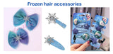 Frozen Elsa Women Girl Kids Crystal Snow Flake Anna Costume Hair clip hair band