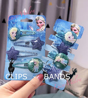 Frozen Elsa Women Girl Kids Crystal Snow Flake Anna Costume Hair clip hair band