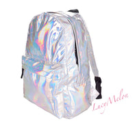 Designer Gold Silver Radiant PU Leather Backpack shoulder bag Fashion Gym VSCO
