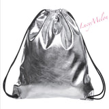 Designer Drawstring Bag black skull shopping Fashion Gym VSCO uni leather school