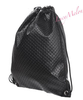 Designer Drawstring Bag black skull shopping Fashion Gym VSCO uni leather school