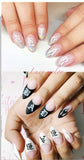 Nail art  Letters decals Stickers Nail Wraps Nail Art Accessories wraps manicure