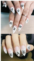 Nail art  Letters decals Stickers Nail Wraps Nail Art Accessories wraps manicure